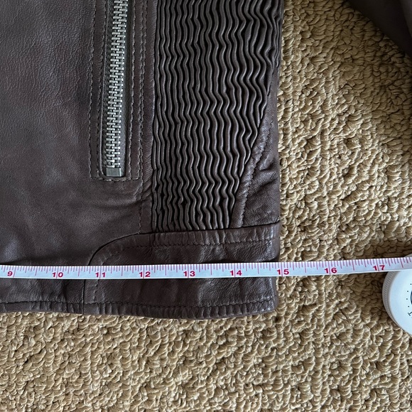 Joe’s Jeans Vintage Taupe Leather Moto Jacket XS - Picture 13 of 14